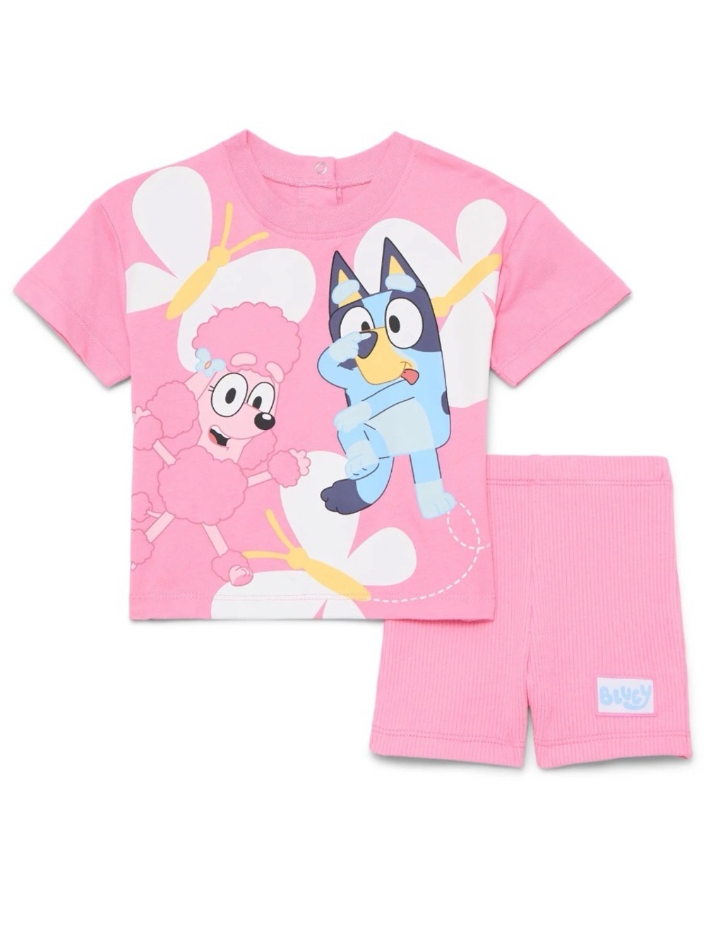 Bluey Graphic Tee and Shorts Set for Baby Girls